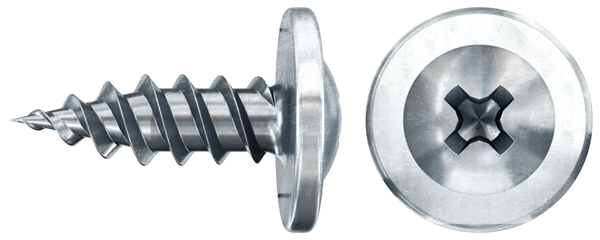 Eurotec Rahmenschraube - Stahl Weiß Verzinkt - 7,5x252 Mm - Senkkopf